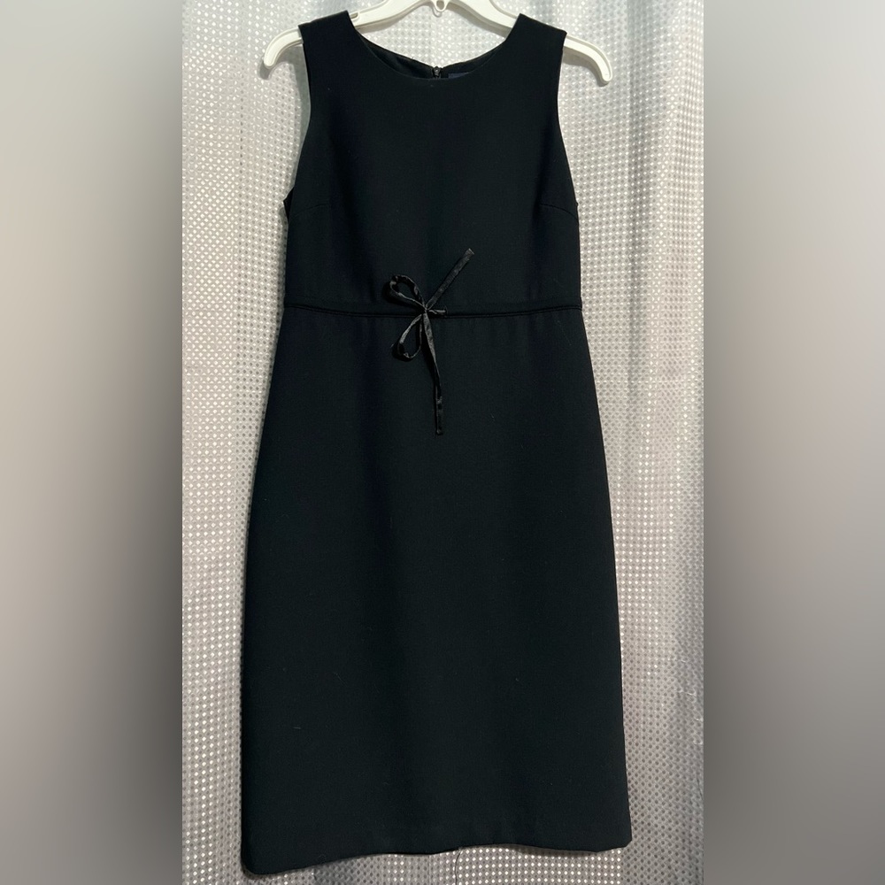 Gap Black Sleeveless Midi Dress Mod 1960’s Style Women’s Size 2